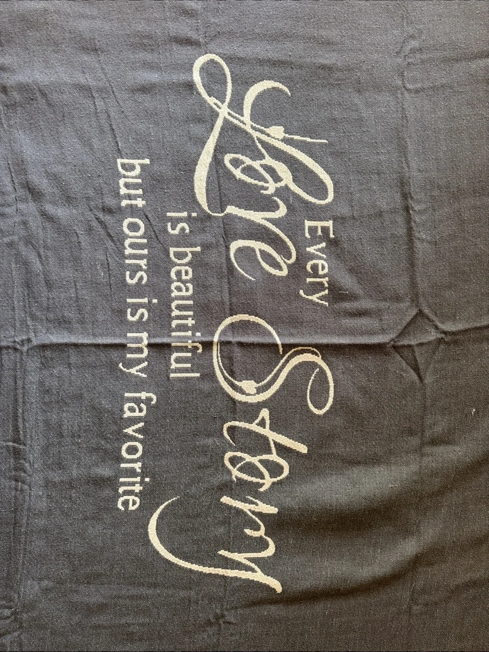 Every Love Story Is Beautiful Gray Decorative Throw Blanket